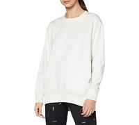 Nike W Nk Dry Get Fit FLC CRW El Gx Camiseta de Manga Larga, Mujer, Black/(Thunder Grey), XS