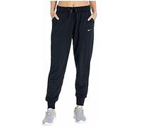 Nike W Nk Dry Get Fit FLC Pant Tape Sport Trousers, Mujer, Black/White, M