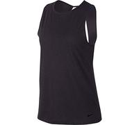 Nike W NK Dry Tank Studio Open Back Tank, Mujer, Oil Grey/Black, 2XL
