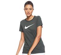Nike W NK Dry tee DFC Crew Camiseta de Manga Corta, Mujer, Outdoor Green/htr/Black, XS