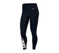 Nike W Nk Icnclsh Speed Tght 7_8 Pantalones de Deporte, Mujer, Black/White/(Reflective silv), L