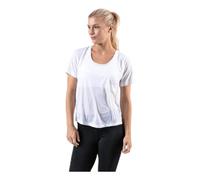 Nike W Nk Miler Top SS Breathe Camiseta de Manga Corta, Mujer, White/(Reflective silv), M