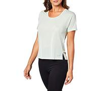 Nike W Nk Miler Top SS Breathe Camiseta, Mujer, Pistachio Frost/Reflective silv, XS