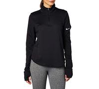 Nike W Nk Sphr Elmnt Top Hz Long Sleeved T-Shirt, Mujer, Black/(Reflective silv), M