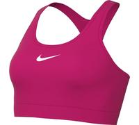 Nike W Nk Swsh Med SPT Bra Sujetado de Entrenamiento, Opaco, Fireberry/White, S Mujeres