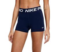 NIKE W NP 365 - Pantalones Cortos Ajustados para Mujer de 3 Pulgadas, Obsidiana/Blanco, L