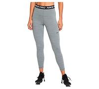 Nike W NP 365 Tight 7/8 Hi Rise Pantalones, Gris Ahumado/Negro/Negro, S para Mujer