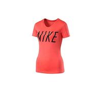 Nike W NP CL Top SS GRX Camiseta de Manga Corta para Mujer, Rojo (Lava Glow), XS