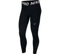 NIKE W NP Crop Tght 7/8 Mallas, Mujer, Negro (Black/White), S