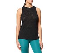 Nike W NP DF SSNL AOP BRNT Tank Vest, Black/Clear, L Women's