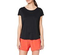 Nike W NP Dry Elastika SS Top Essnt T-Shirt, Mujer, Black/Black/(Thunder Grey), XS