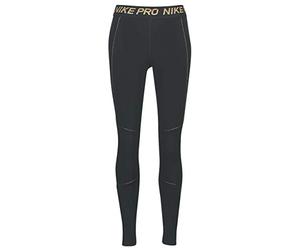 Nike W NP Fierce 7/8 Tight Sport Trousers, Mujer, Black/Metallic Gold/Metallic Gold, XL