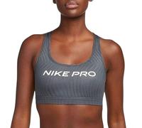 Nike W NP Swsh LGT SPT AOP Bra Sujetador, Gris/Blanco, Small Mujeres