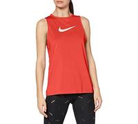 Nike W NP Tank Essential Swoosh Tank Top, Mujer, Track Red/(White), XL