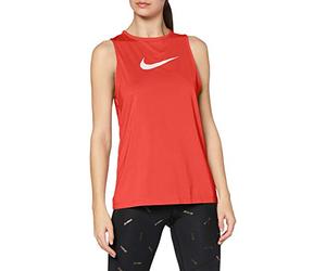 Nike W NP Tank Essential Swoosh Tank Top, Mujer, Track Red/(White), XL