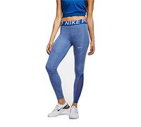 Nike W NP TGHT New Pantalones, Mujer, Indigo Force/htr/White, M