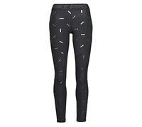 Nike W NP Tight Toss Print Sport Trousers, Mujer, Black/(dk Smoke Grey), L