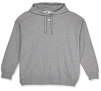 Nike W NSW ESSNTL CLCTN FLC OS HD Sweatshirt, Women's, DK Grey Heather/Base Grey/(White), M