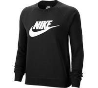 Nike W NSW Essntl Crew FLC Hbr Long Sleeved t-Shirt, Mujer, Black/White, 2XL