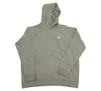 Nike W NSW Essntl Fnl Po FLC Sudadera, Mujer, Gris (Dk Grey Heather/White), S