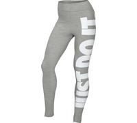 Nike W NSW ESSNTL GX HR LGGNG JDI Leggings, Women's, DK Grey Heather/White, S