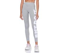 Nike W NSW ESSNTL GX HR LGGNG JDI Leggings, Women's, DK Grey Heather/White, S