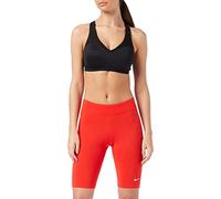 Nike W NSW ESSNTL MR Biker Short Leggings, Chile Red/White, S Women's
