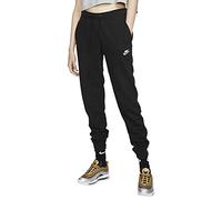 Nike W NSW Essntl Pant Reg FLC Sport Trousers, Mujer, Black/(White), XL
