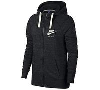 Nike W Nsw Gym Vntg Hoodie Fz Sudaderas, Mujer, Black/Sail, XS