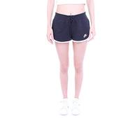 Nike W NSW HRTG Short FLC Pantalones Cortos de Deporte, Mujer, Black/White/White, M