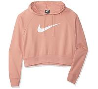 Nike W NSW Swsh Hoodie Crop Ft Sudadera, Mujer, Rose Gold/White, XL