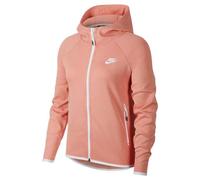 Nike W NSW TCH FLC Cape Sudadera, Mujer, Pink Quartz/White/White, XL