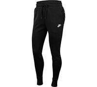 Nike W NSW TCH FLC Pant Sport Trousers, Mujer, Black/Black/White, L