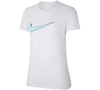 Nike W NSW tee Double Swoosh Camiseta de Manga Corta, Mujer, White, 2XL