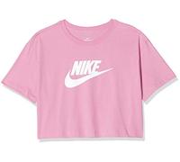 Nike W NSW tee Essntl CRP ICN FTR T-Shirt, Mujer, Magic Flamingo/(White), S