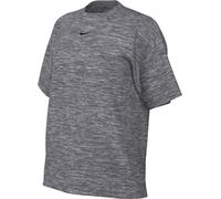 Nike W NSW tee ESSNTL LBR T-Shirt, DK Grey Heather/Black, L para Mujer