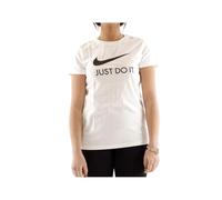 Nike W NSW tee JDI Slim T-Shirt, Mujer, White/(Black), XS