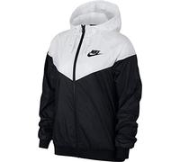 Nike W NSW WR JKT, Jacket Mujer, Negro (Black/White-010), M