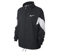 Nike W NSW WR JKT SSNL Jacket, Mujer, Black/White/Black/White, M