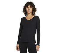 NIKE W NY Pointelle L/S Top Abrigo de Vestir, Black/Dk Smoke Grey, M para Mujer