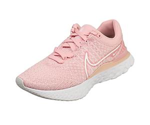 Nike W React Infinity Run FK 3, Zapatillas de Running para Mujer, Esmalte Rosa Blanco Rosa Espuma 600, 38.5 EU