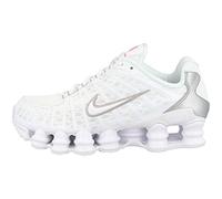 Nike W Shox TL, Sneaker Mujer, Multicolor (White/White/Metallic Silver/MAX Orange 000), 43 EU