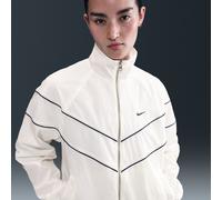 Nike Windrunner Chaqueta de tejido Woven y ajuste holgado con cremallera completa y protección UV - Mujer - Blanco XXL (EU 52-54)