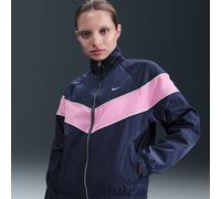 Nike Windrunner Chaqueta de tejido Woven y ajuste holgado con cremallera completa y protección UV - Mujer - Azul S (EU 36-38)