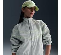 Nike Windrunner Chaqueta de tejido Woven y ajuste holgado con cremallera completa y protección UV - Mujer - Gris XXL (EU 52-54)