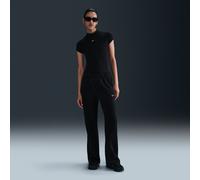 Nike Windrunner Pantalón entallado de tejido Knit y talle medio - Mujer - Negro XL (EU 48-50)