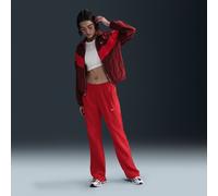 Nike Windrunner Pantalón entallado de tejido Knit y talle medio - Mujer - Rojo XS (EU 32-34)