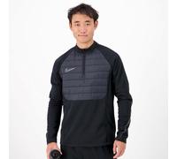 Nike Academy Winter Warrior Parte de arriba de fútbol con media cremallera Therma-FIT - Hombre - Negro S