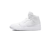 NIKE Wmns Air Jordan 1 Mid, Sneaker Mujer, White/White-White, 36 EU