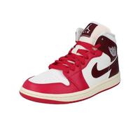 NIKE WMNS Air Jordan 1 Mid - Tenis de baloncesto para mujer, Sail Dark Team Red 119, 38.5 EU